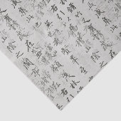 Aziatische Kanji Calligrafiepenseelweefselrek Papi Tissuepapier (Detail)