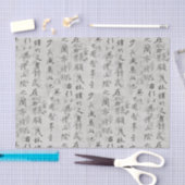 Aziatische Kanji Calligrafiepenseelweefselrek Papi Tissuepapier (Craft)