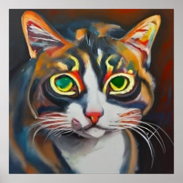 Aziatische kat poster