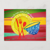 Aziatische keuken keeper kookboek receptenkaart briefkaart (Voorkant)