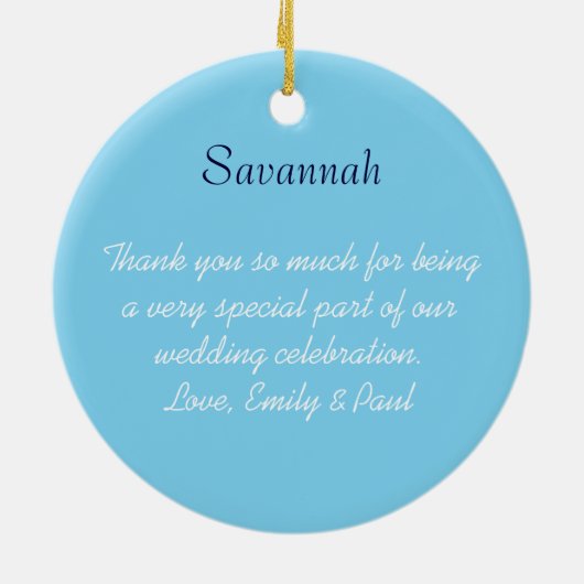 Aziatische Kimono Birdesmaid geeft roze veranderin Keramisch Ornament (Achterkant)