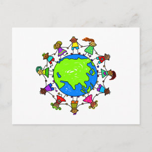 Aziatische Kinderen Briefkaart