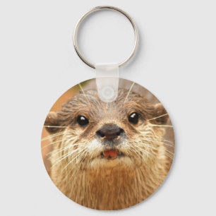 Aziatische kleingeestig otter sleutelhanger