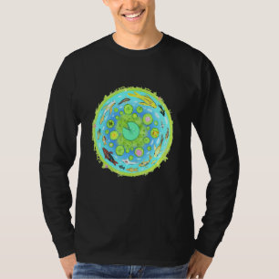 Aziatische Koi Blue Pond Goldfish Carp Freshwater T-shirt