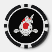 Aziatische Koi geometrische kunst Poker Chips (Voorkant)