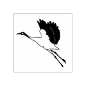 Aziatische kraan rubberstempel (Afrduk)