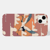 Aziatische kraanvogel in vlucht Case-Mate iPhone case (Achterkant (horizontaal))