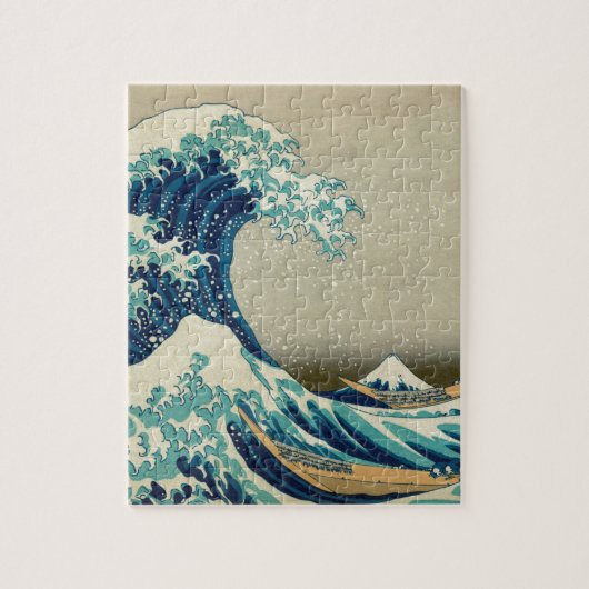 Aziatische kunst - De Grote Golf van Kanagawa Legpuzzel (Verticaal)