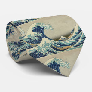Aziatische kunst - De Grote Golf van Kanagawa Stropdas