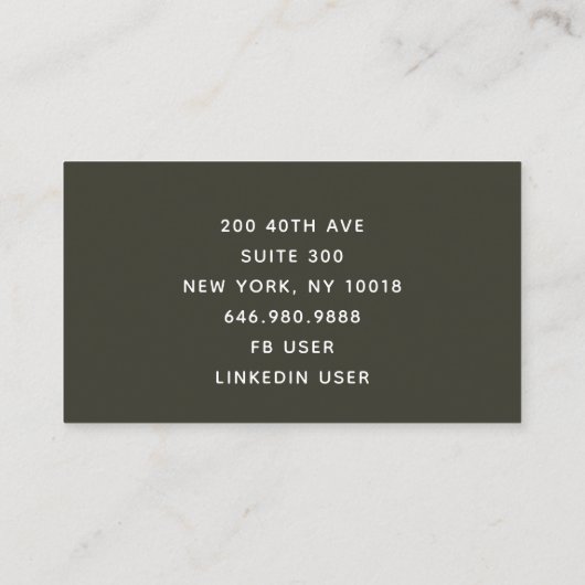 Aziatische kunst Japanse Geisha Visitekaartje (Achterkant)