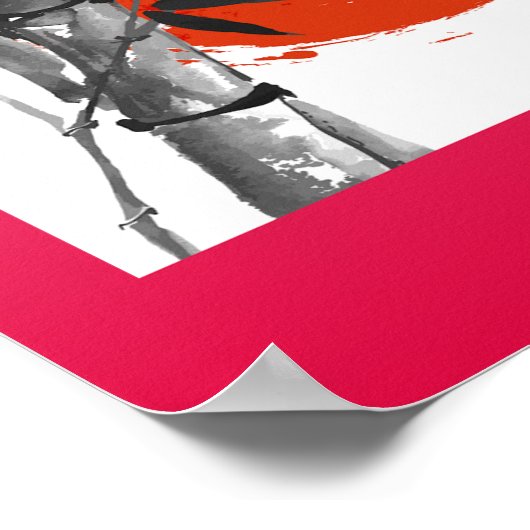 Aziatische kunst poster (Hoek)