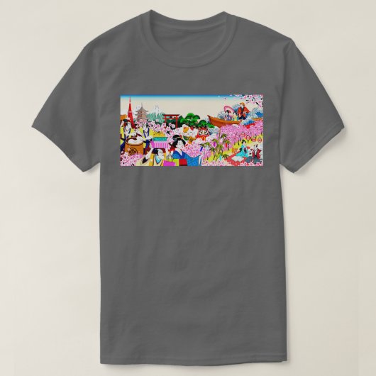 Aziatische kunstfantasie t-shirt (Design voorkant)
