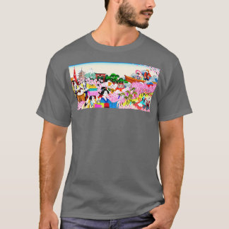 Aziatische kunstfantasie t-shirt
