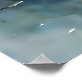 Aziatische kustlijn dorp poster (Hoek)