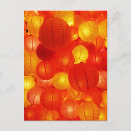 Aziatische lantaarns briefkaart (Voorkant)