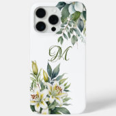 Aziatische Lelie en Eucalyptus Bloemen Waterverf Case-Mate iPhone Case (Achterkant)