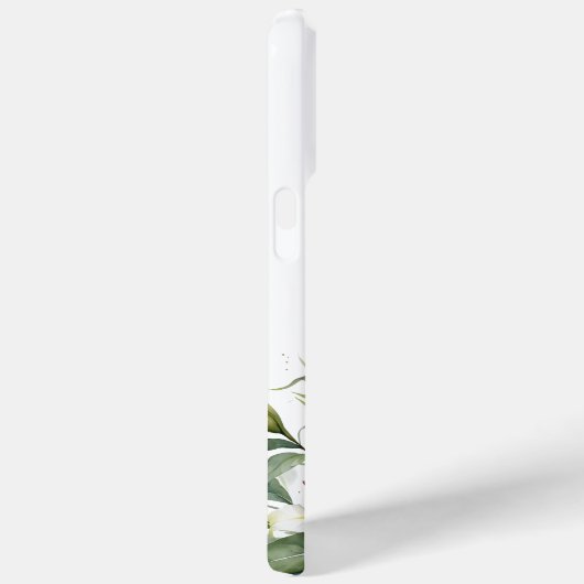 Aziatische Lelie en Eucalyptus Bloemen Waterverf Case-Mate iPhone Case (Achterkant / Rechts)