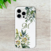 Aziatische Lelie en Eucalyptus Bloemen Waterverf Case-Mate iPhone Case