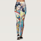 AZIATISCHE LENTE DESIGNER COLLAGE LEGGINGS (Achterkant)