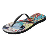 AZIATISCHE LENTE ONTWERP COLLAGE TEENSLIPPERS (Schuin)