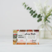 Aziatische levensmiddelenmarkt voor gedroogde garn visitekaartje (Staand voorkant)