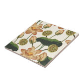 Aziatische lotusbloem. tegeltje (Zijkant)