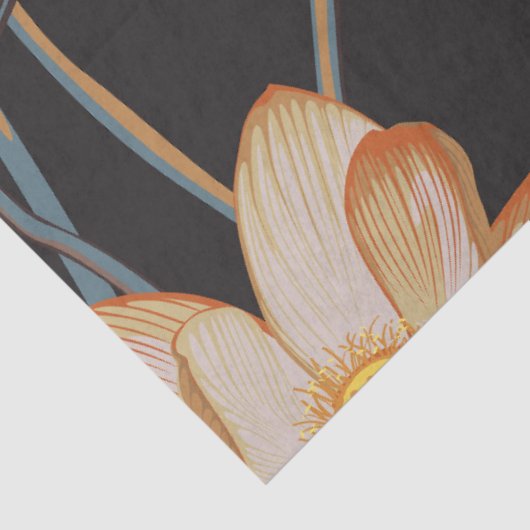 Aziatische lotusbloem. tissuepapier (Detail)