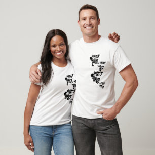 Aziatische maskers t-shirt