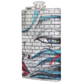 Aziatische meisje graffiti heupfles (Links)