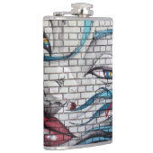 Aziatische meisje graffiti heupfles (Rechts)