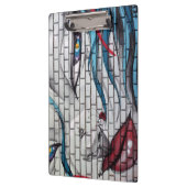 Aziatische meisje graffiti klembord (Links)