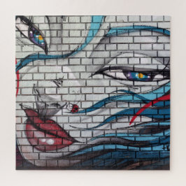 Aziatische meisje graffiti legpuzzel