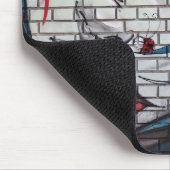 Aziatische meisje graffiti muismat (Hoek)