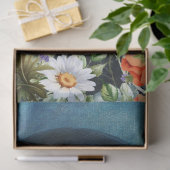 Aziatische Meisje Wildflowers & Red Poppies Abstra Tissuepapier (Geschenk)