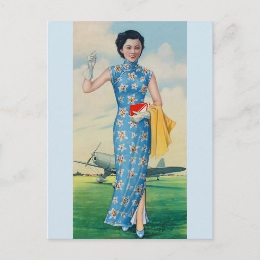 -Aziatische mooie-Aziatische kunstvrouwen Briefkaart (Voorkant)