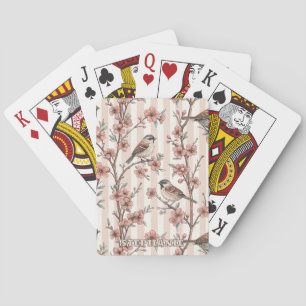 Aziatische Muskusbloesem Perzik Strepen Pokerkaarten