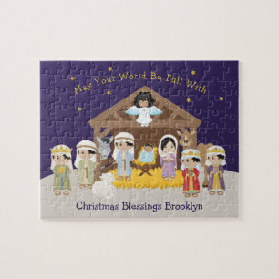 Aziatische nativiteitsscène Jigzaag Puzzle Legpuzzel