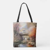 Aziatische Natuur Tote Bag (Achterkant)