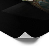 Aziatische nog levende orchideeën en schilderde ve poster (Hoek)