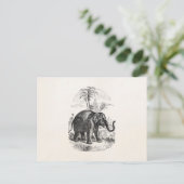 Aziatische olifant - Aangepaste olifanten Briefkaart (Staand voorkant)