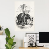  Aziatische olifant - Aangepaste olifanten Poster (Thuiskantoor)