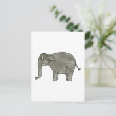 Aziatische olifant. briefkaart (Staand voorkant)