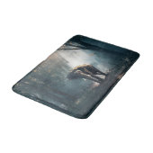 Aziatische olifant in een Sunlit Forest Clearing Badmat (Gekanteld)