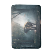 Aziatische olifant in een Sunlit Forest Clearing Badmat (Voorkant Verticaal)