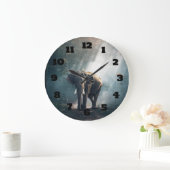 Aziatische olifant in een Sunlit Forest Clearing Grote Klok (Huis)