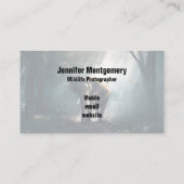 Aziatische olifant in een Sunlit Forest Clearing Visitekaartje (Achterkant)