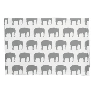 Aziatische olifant silhouetten patroon kussensloop