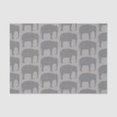 Aziatische olifant Silhouettes Patroon Tissuepapier (Voorkant)