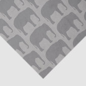 Aziatische olifant Silhouettes Patroon Tissuepapier (Detail)