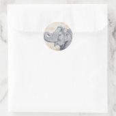 Aziatische olifant sticker (Tas)